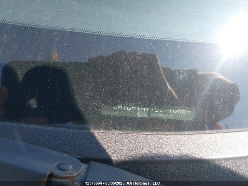 2011 Mazda Mazda2 VIN: JM1DE1HY7B0118861 Lot: 12376694