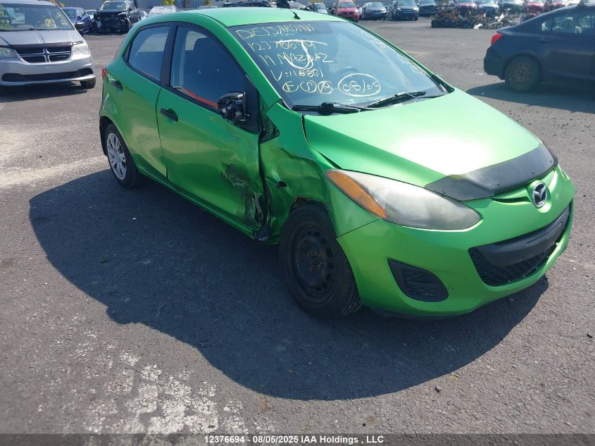 2011 Mazda Mazda2 VIN: JM1DE1HY7B0118861 Lot: 12376694