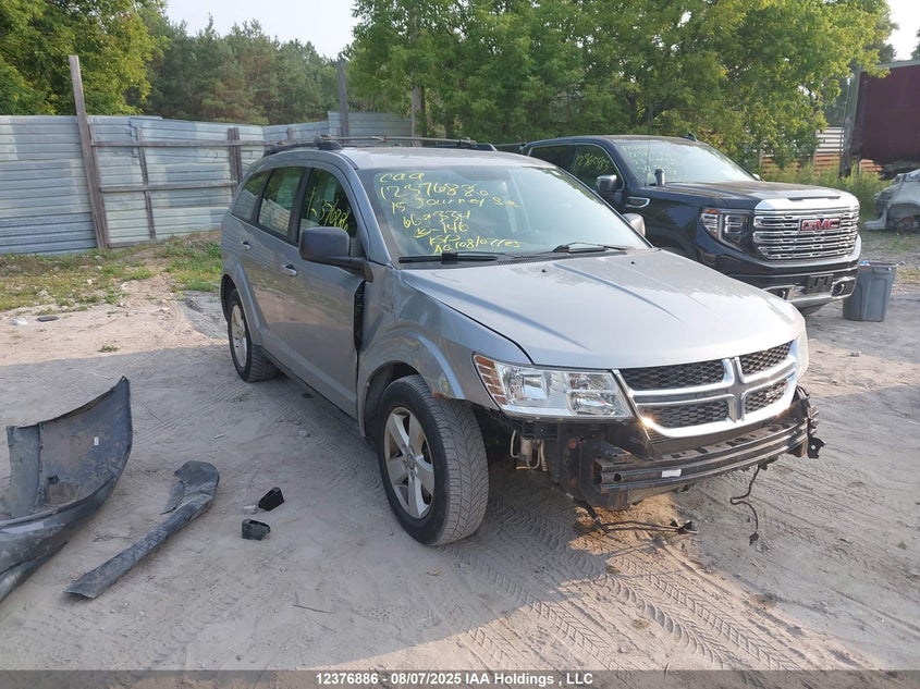2015 Dodge Journey Se, Удар спереди, IAAI, VIN 3C4PDCAB7FT669334