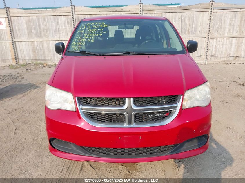 2014 Dodge Grand Caravan Se VIN: 2C4RDGBG9ER456039 Lot: 12376980