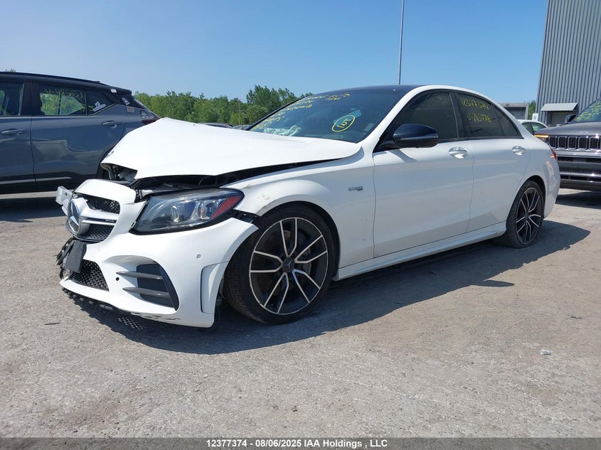 2019 Mercedes-Benz C 43 Amg white coupe gasoline 55SWF6EB2KU285776 photo #3