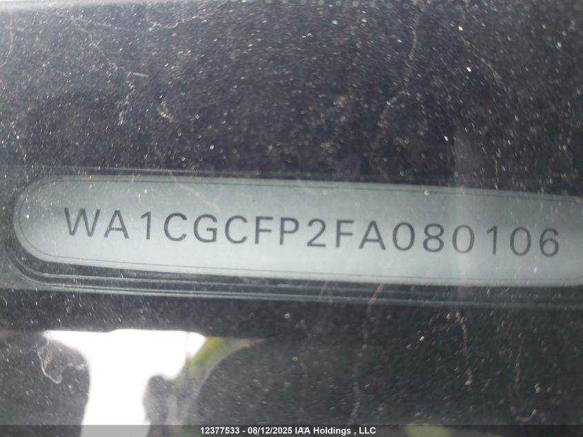 2015 Audi Sq5 Premium Plus VIN: WA1CGCFP2FA080106 Lot: 12377533