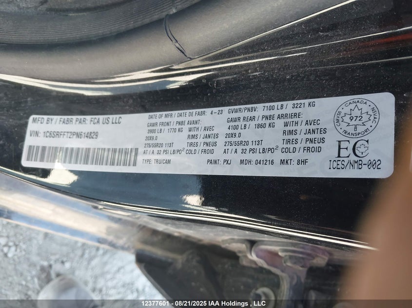 1C6SRFFT2PN614829 2023 RAM 1500 photo no. 9