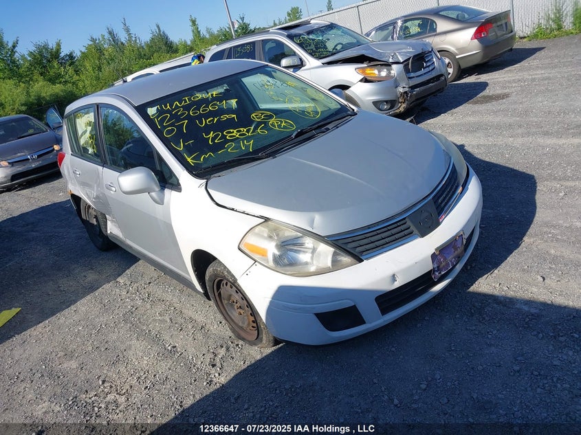2007 Nissan Versa 1.8S VIN: 3N1BC13E07L428826 Lot: 12366647X