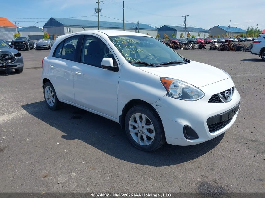 2019 Nissan Micra S/Sr/Sv VIN: 3N1CK3CP9KL234891 Lot: 12374892X