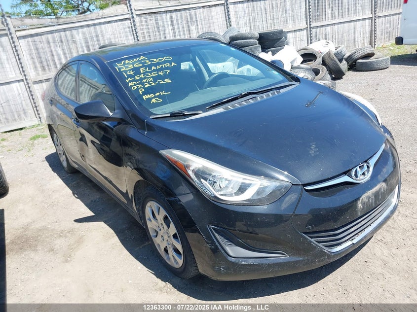5NPDH4AE0EH543547 2014 Hyundai Elantra Gl auction photo 1