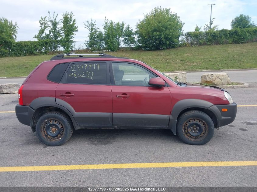 2007 Hyundai Tucson Gl VIN: KM8JM12D67U480252 Lot: 12377799