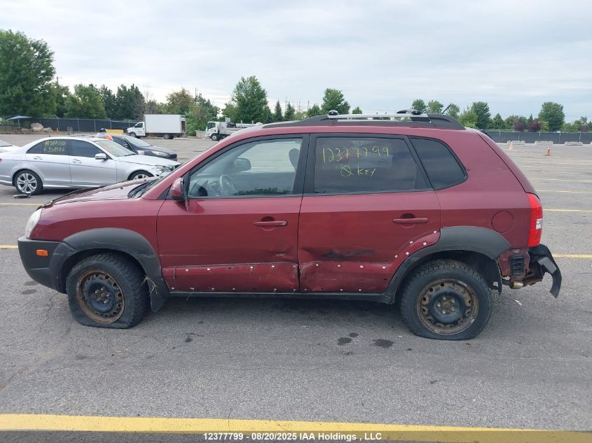 2007 Hyundai Tucson Gl VIN: KM8JM12D67U480252 Lot: 12377799