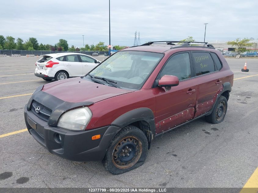 2007 Hyundai Tucson Gl VIN: KM8JM12D67U480252 Lot: 12377799