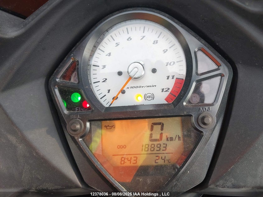 2015 Suzuki Sv650 A VIN: JS1VP53B8F2100026 Lot: 12378036