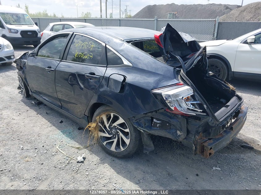 Vin: 2hgfc2f70kh006267, lot: 2755016, honda civic ex 20193