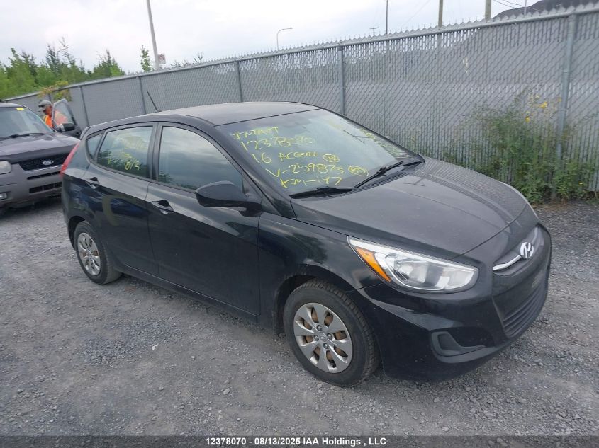 KMHCT5AE0GU259873 HYUNDAI ACCENT Photo 1