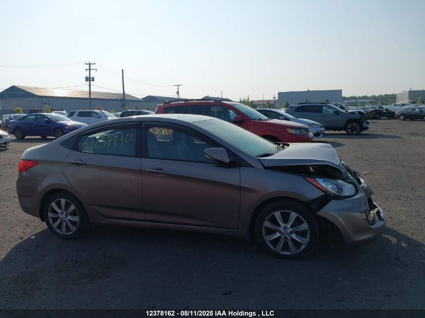 2013 Hyundai Accent Gls/Se VIN: KMHCU4AE1DU436742 Lot: 12378162
