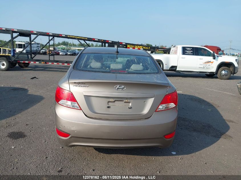 2013 Hyundai Accent Gls/Se VIN: KMHCU4AE1DU436742 Lot: 12378162