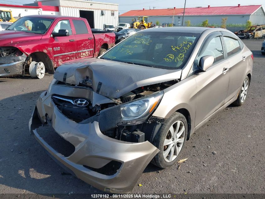 2013 Hyundai Accent Gls/Se VIN: KMHCU4AE1DU436742 Lot: 12378162