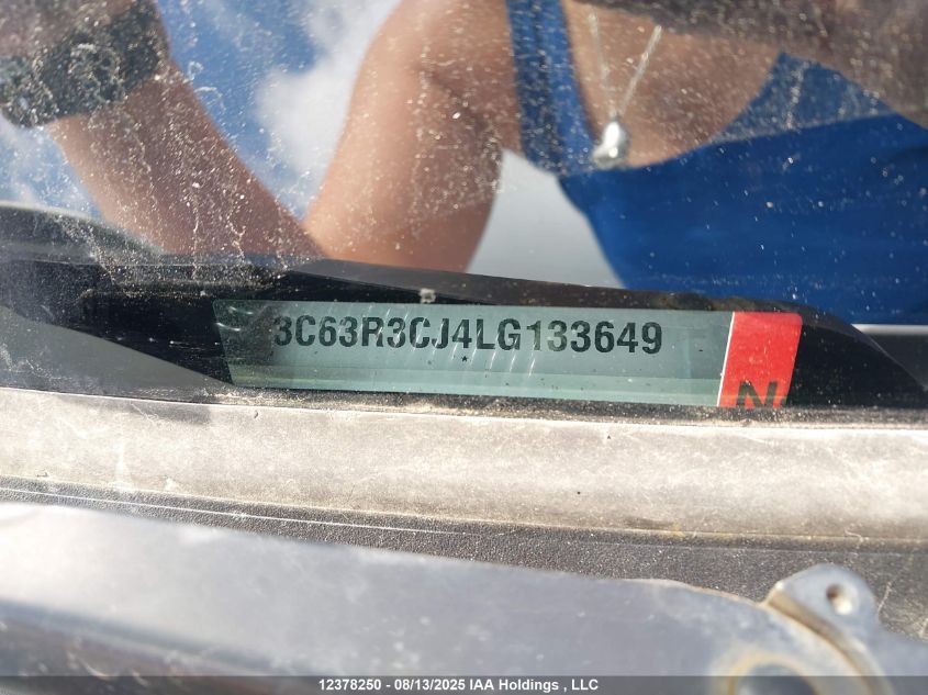 2020 Ram 3500 Tradesman VIN: 3C63R3CJ4LG133649 Lot: 12378250