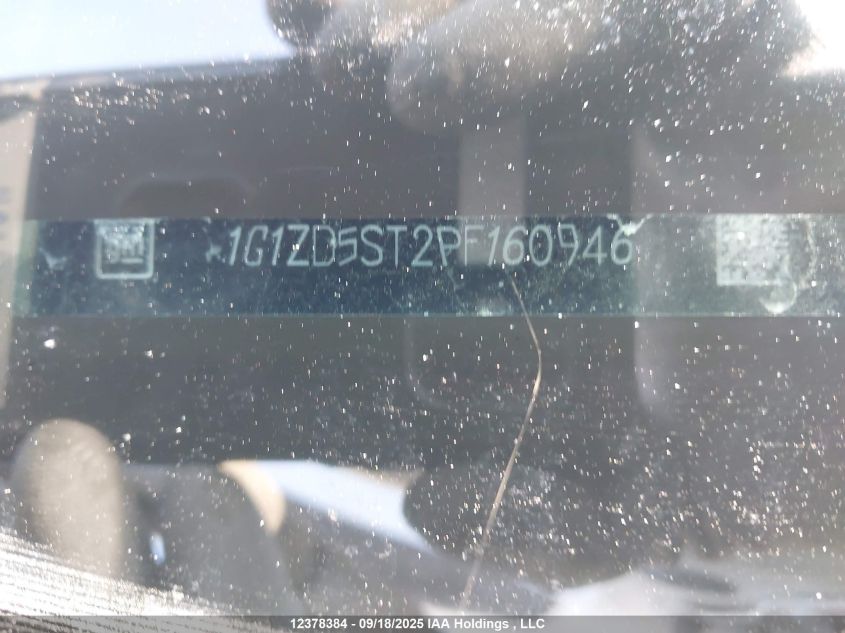 2023 Chevrolet Malibu 1Lt VIN: 1G1ZD5ST2PF160946 Lot: 12378384