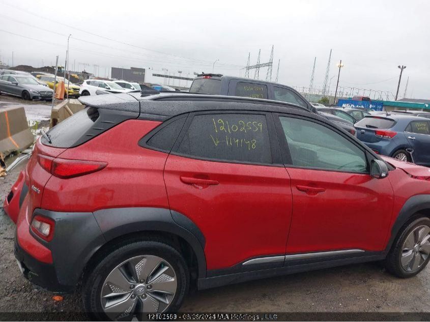 2021 Hyundai Kona Electric Preferred With Two-Tone Roof VIN: KM8K23AG5MU114148 Lot: 12378410