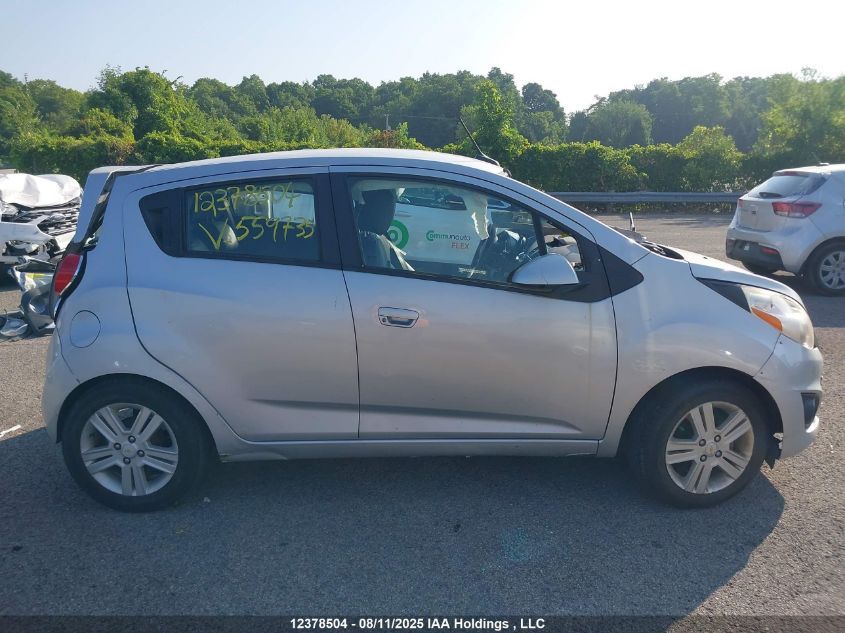 2013 Chevrolet Spark 1Lt VIN: KL8CD6S95DC559735 Lot: 12378504