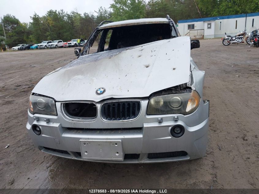 2006 BMW X3 3.0I VIN: WBXPA93426WG82888 Lot: 12378583