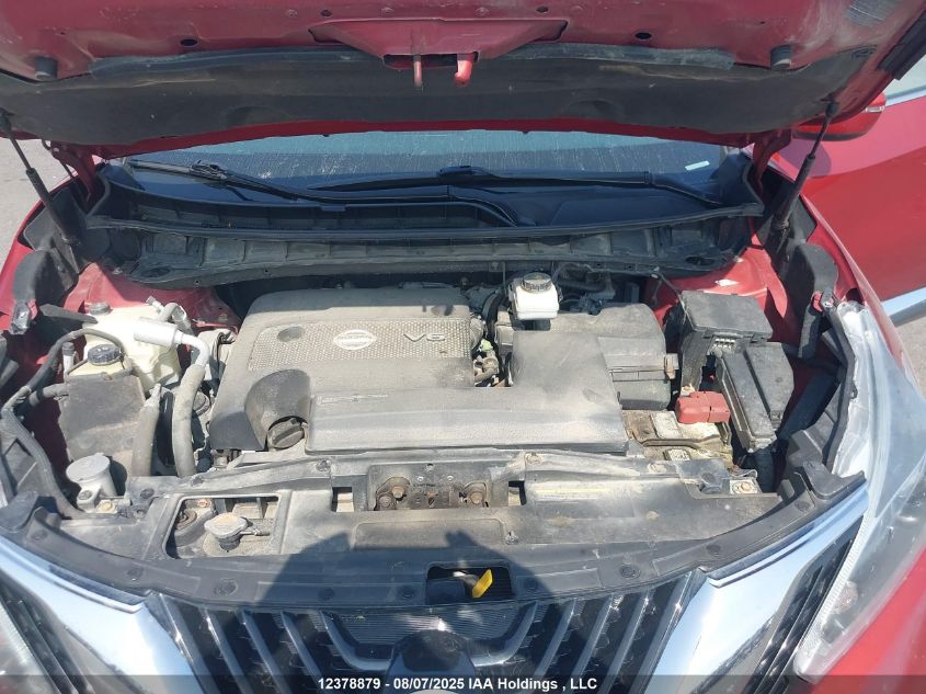 2018 Nissan Murano S/Sl/Sv/Platinum VIN: 5N1AZ2MH6JN167985 Lot: 12378879