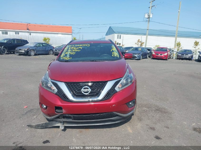 2018 Nissan Murano S/Sl/Sv/Platinum VIN: 5N1AZ2MH6JN167985 Lot: 12378879
