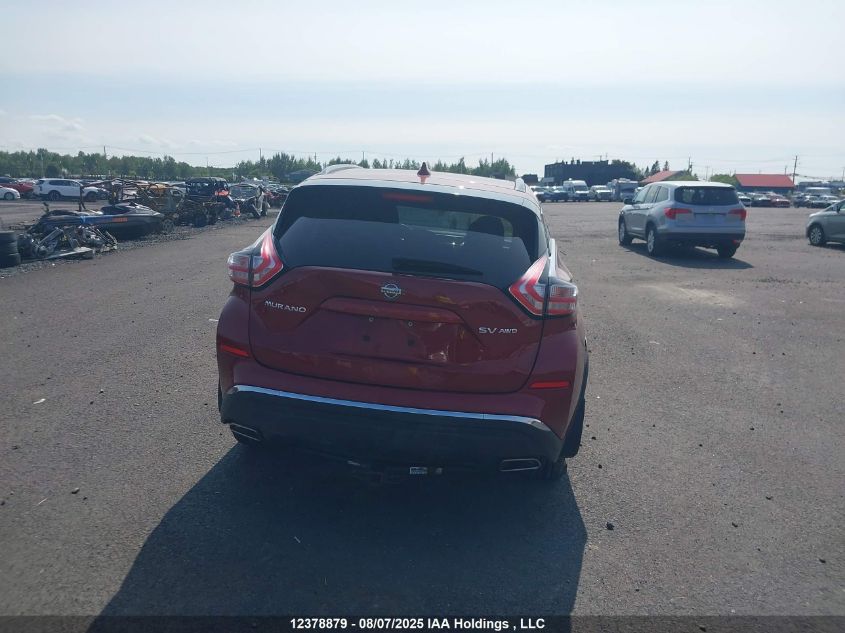 2018 Nissan Murano S/Sl/Sv/Platinum VIN: 5N1AZ2MH6JN167985 Lot: 12378879