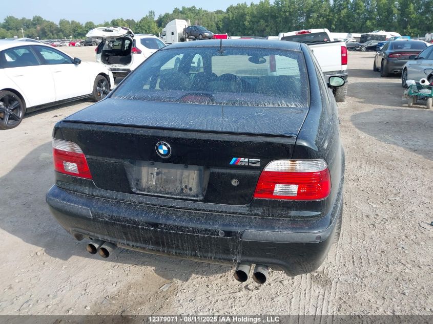 2002 BMW M5 VIN: WBSDE934X2BZ99801 Lot: 12379071