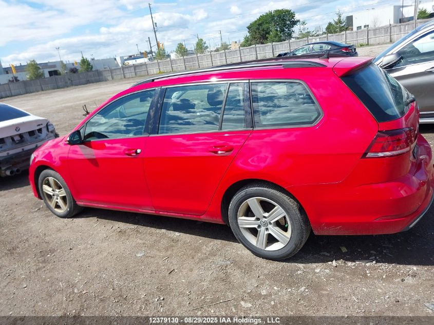 2019 Volkswagen Golf Sportwagen S VIN: 3VW117AU8KM502201 Lot: 12379130