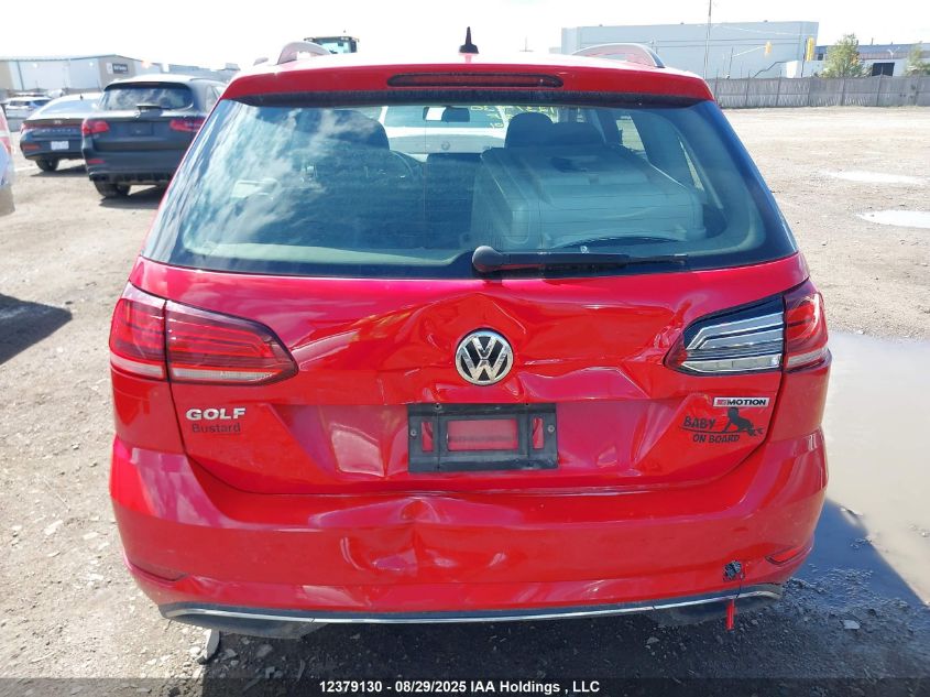 2019 Volkswagen Golf Sportwagen S VIN: 3VW117AU8KM502201 Lot: 12379130