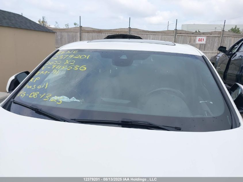 Auction sale of the 2022 BMW X2 , vin: WBXYJ1C09N5T48636, lot number: 12379201