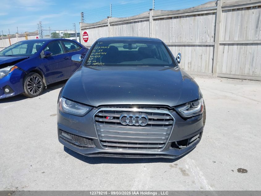 2015 Audi S4 3.0T Technik/3.0T Technik Plus VIN: WAUFGCFL8FA003754 Lot: 12379215