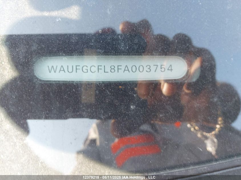 2015 Audi S4 3.0T Technik/3.0T Technik Plus VIN: WAUFGCFL8FA003754 Lot: 12379215
