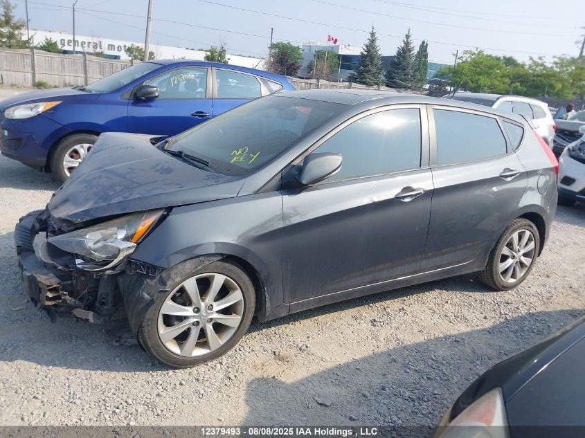 2012 Hyundai Accent Gls/Gs/Se VIN: KMHCU5AE8CU017436 Lot: 12379493