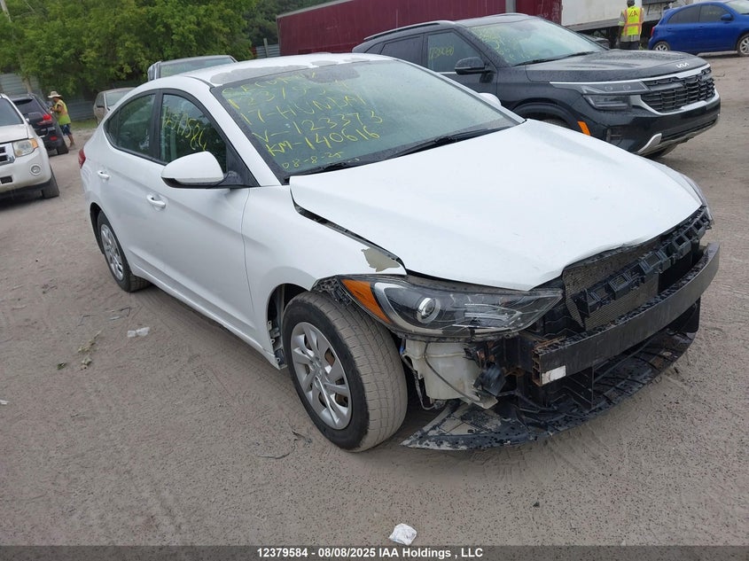 5NPD74LF1HH123373 2017 Hyundai Elantra Le auction photo 1
