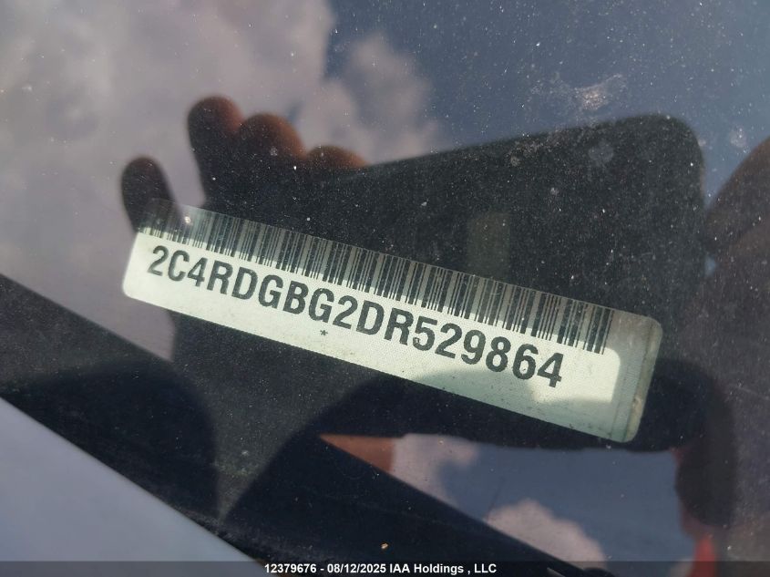 2013 Dodge Grand Caravan Se VIN: 2C4RDGBG2DR529864 Lot: 12379676