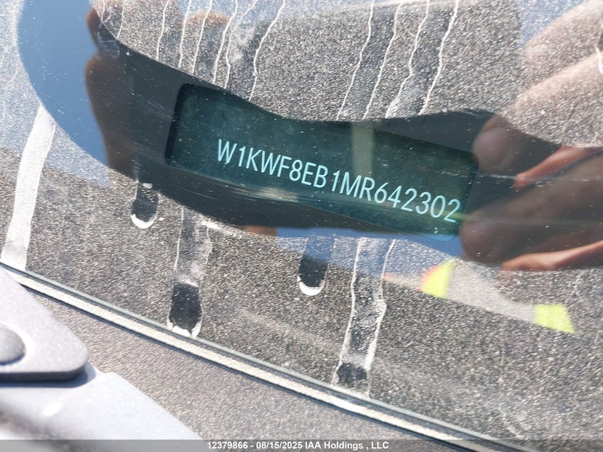 2021 Mercedes-Benz C 300 4Matic VIN: W1KWF8EB1MR642302 Lot: 12379866