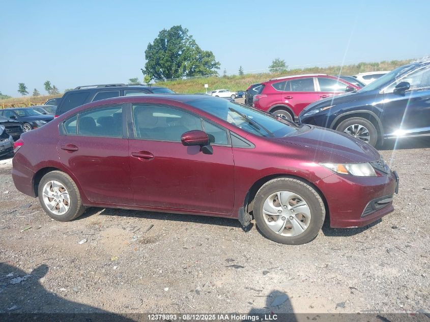 2014 Honda Civic Lx VIN: 2HGFB2F44EH033291 Lot: 12379893