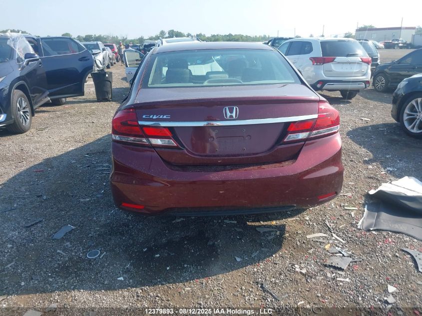 2014 Honda Civic Lx VIN: 2HGFB2F44EH033291 Lot: 12379893