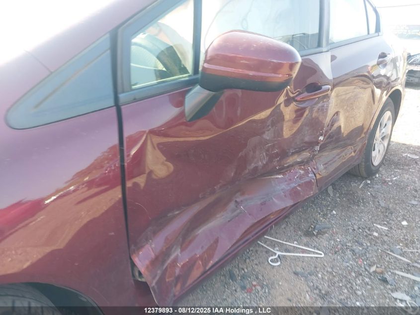 2014 Honda Civic Lx VIN: 2HGFB2F44EH033291 Lot: 12379893