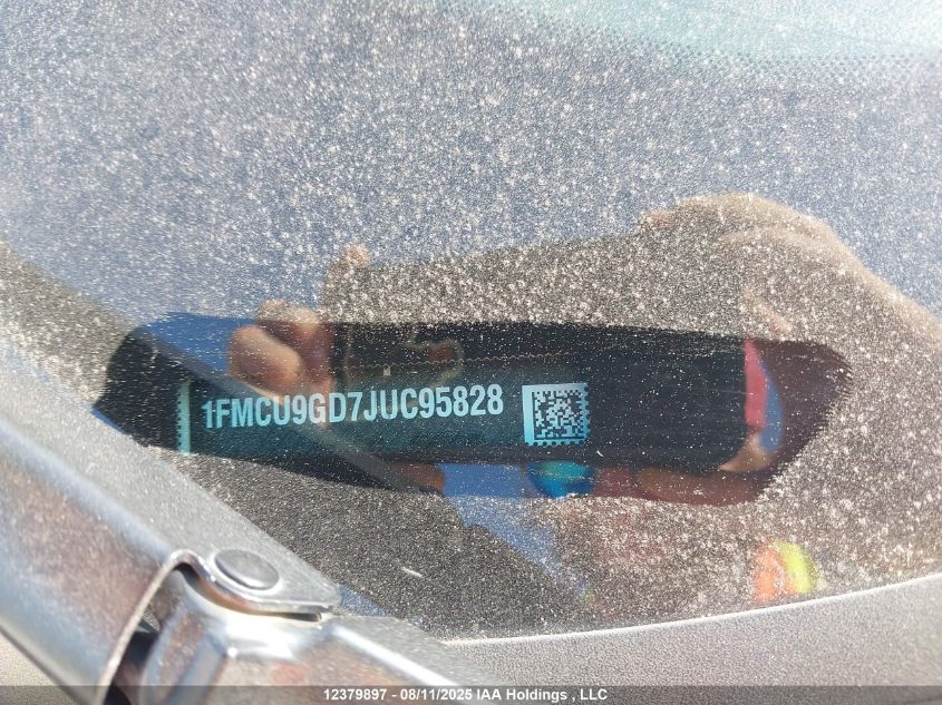2018 Ford Escape Se VIN: 1FMCU9GD7JUC95828 Lot: 12379897