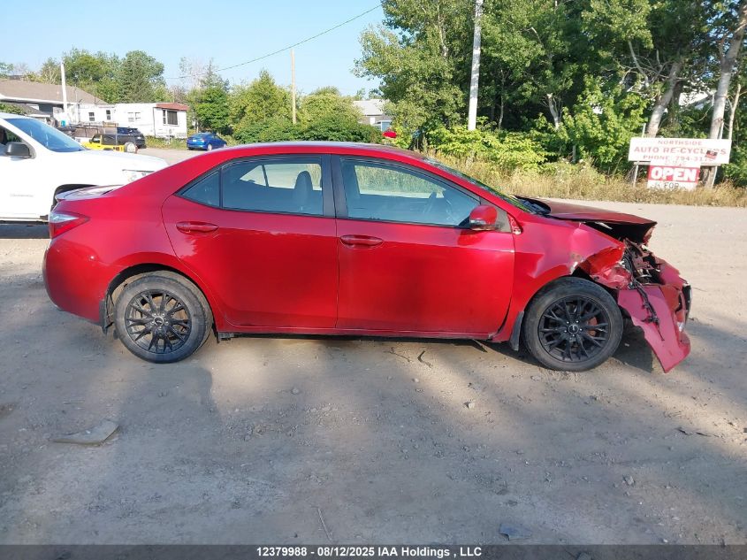 2015 Toyota Corolla L/Le/Le Pls/Prm/S/S Pls VIN: 2T1BURHE1FC327992 Lot: 12379988