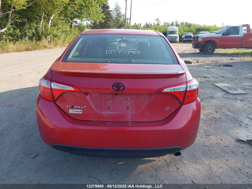 2015 Toyota Corolla L/Le/Le Pls/Prm/S/S Pls VIN: 2T1BURHE1FC327992 Lot: 12379988