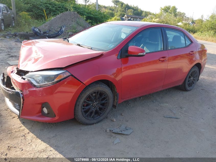 2015 Toyota Corolla L/Le/Le Pls/Prm/S/S Pls VIN: 2T1BURHE1FC327992 Lot: 12379988