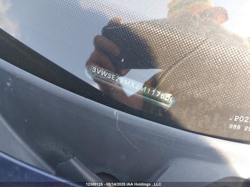 2002 Volkswagen Jetta Gls 1.8L VIN: 3VWSE29MX2M117500 Lot: 12380125