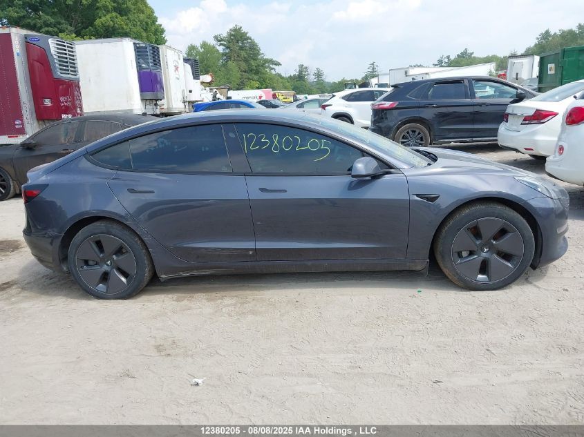 2023 Tesla Model 3 VIN: LRW3E1EB5PC851800 Lot: 12380205