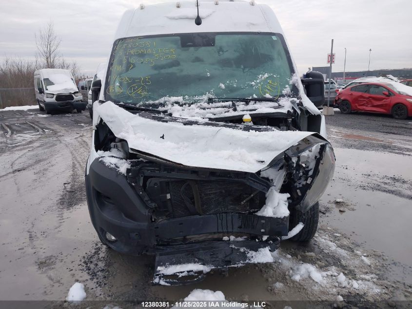 2023 Ram Promaster 3500 3500 High VIN: 3C6MRVHG6PE516085 Lot: 12380381