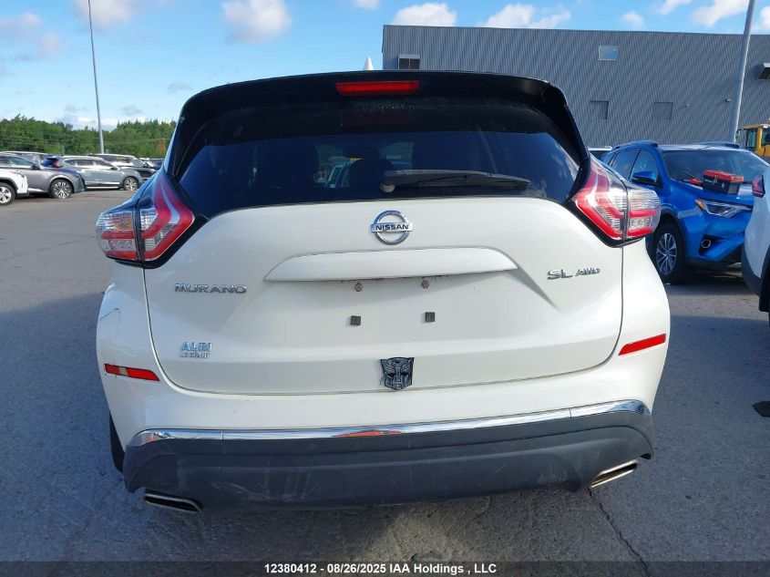 2016 Nissan Murano S/Sl/Sv/Platinum VIN: 5N1AZ2MH5GN148837 Lot: 12380412