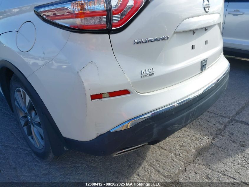 2016 Nissan Murano S/Sl/Sv/Platinum VIN: 5N1AZ2MH5GN148837 Lot: 12380412