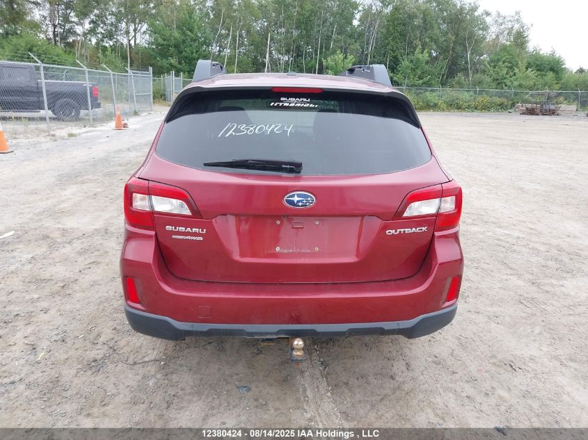 2016 Subaru Outback VIN: 4S4BSCNCXG3205997 Lot: 12380424